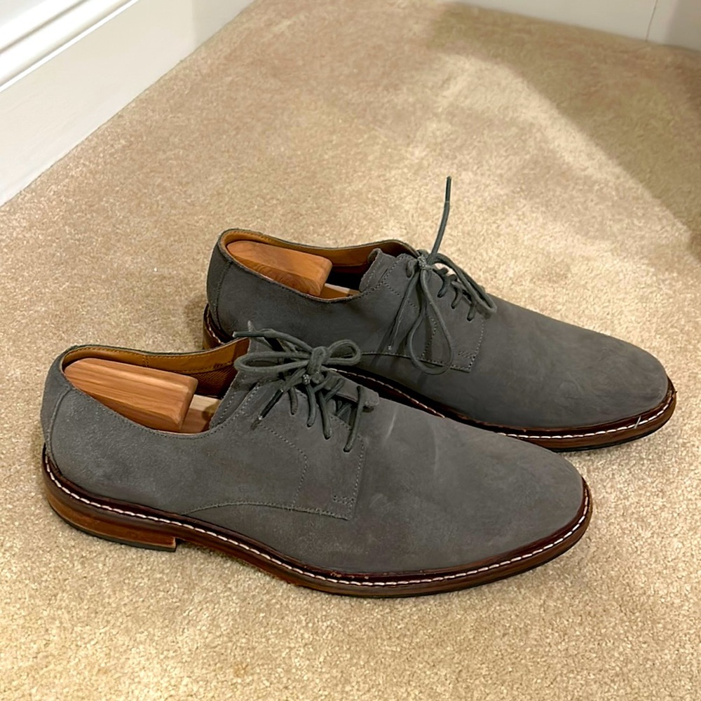 Men’s Gray Suede Cole Haan Shoes, 10.5